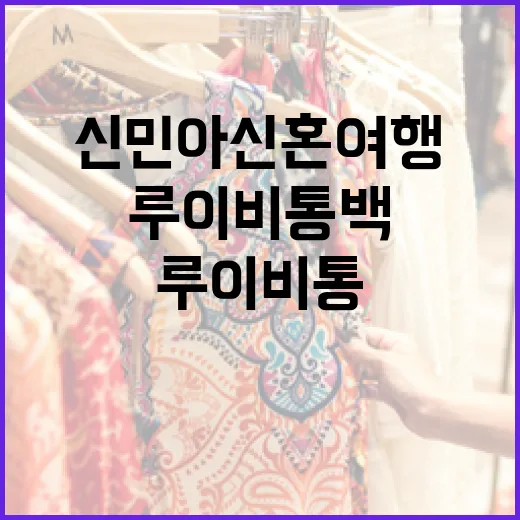 신민아 신혼여행을 위한 루이비통 백 선택 방법 - 요약