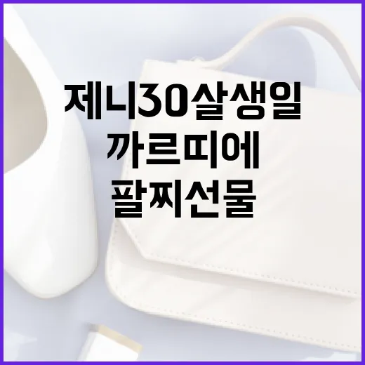 제니 30살 생일에 까르띠에 팔찌 선물하는 방법 - 요약