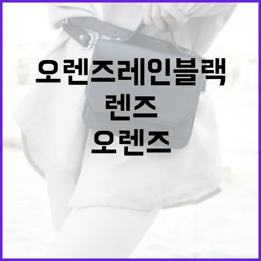 오렌즈 레인블랙 렌즈를 효과적으로 사용하는 방법 - 요약