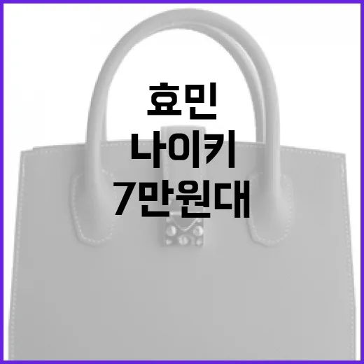 효민이 추천하는 나이키 7만원대 신발 구매하는 방법 - 요약