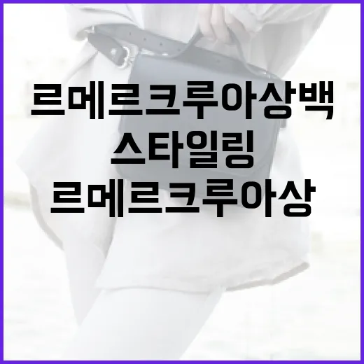 르메르 크루아상백을 완벽히 스타일링하는 방법 - 요약