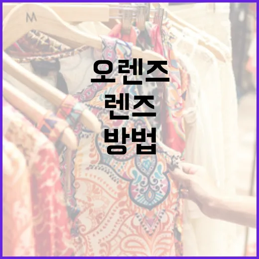 오렌즈 레인모카 렌즈를 선택하는 방법 - 요약