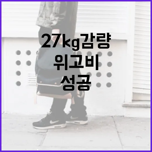 위고비로 27kg 감량에 성공하는 방법 - 요약