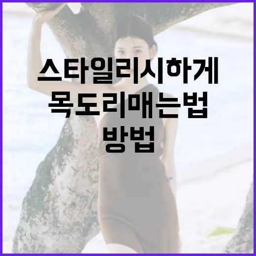 목도리 매는법: 스타일리시하게 목도리를 매는 방법 - 요약