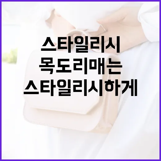 따뜻하고 스타일리시하게, 목도리 매는 방법 - 요약