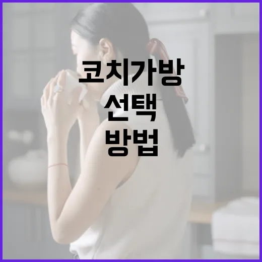 코치 가방을 선택하…