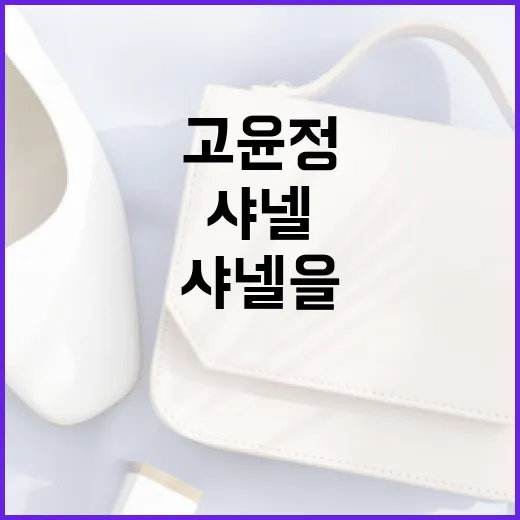 고윤정 스타일로 샤넬을 즐기는 방법 - 요약