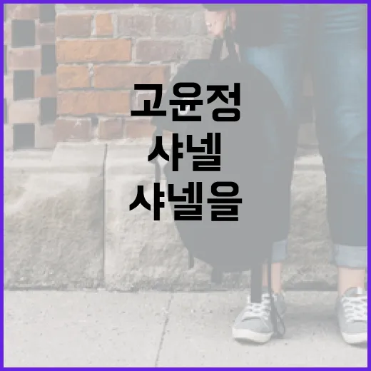 고윤정 스타일로 샤넬을 소화하는 방법 - 요약