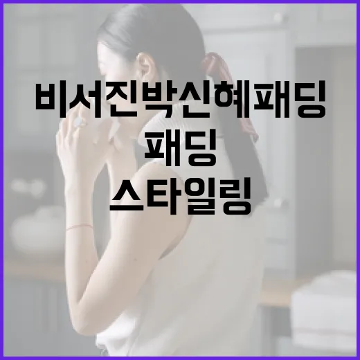 비서진 박신혜 패딩을 멋지게 스타일링하는 방법 - 요약