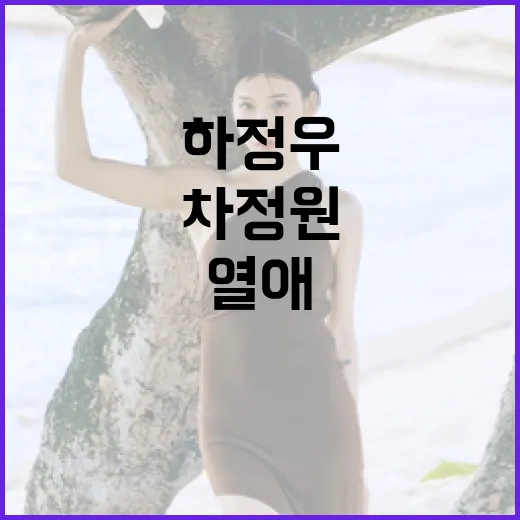 하정우와 11살 연하 차정원의 열애 소식, 그 배경과 의미를 알아보자 - 요약