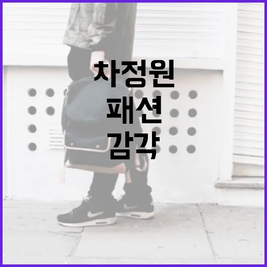 차정원 스타일로 일상 속 패션 감각 높이는 방법 - 요약