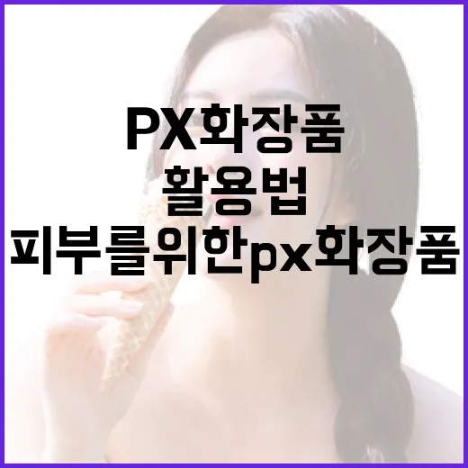 피부를 위한 px 화장품 활용법 - 요약