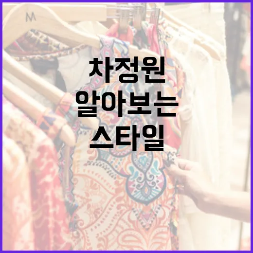 차정원을 알아보는 방법: 차정원의 매력과 스타일 - 요약