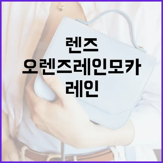 오렌즈 레인모카 렌즈로 스타일링을 완성하는 방법 - 요약
