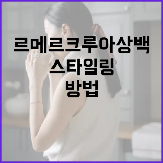 르메르 크루아상백으로 스타일링하는 방법 - 요약