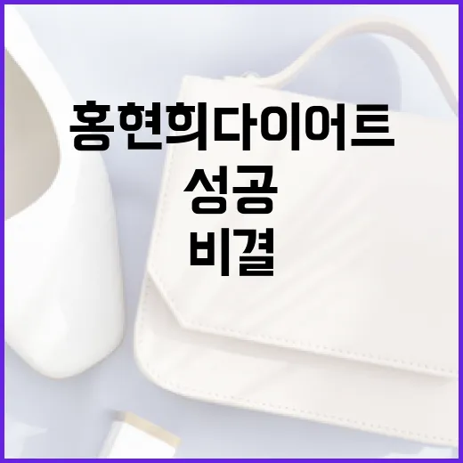 홍현희 다이어트 성공을 위한 비결 알아보기 - 요약