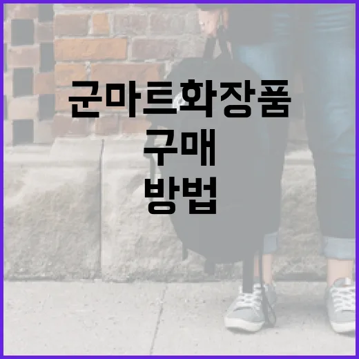 군마트 화장품을 성공적으로 구매하는 방법 - 요약