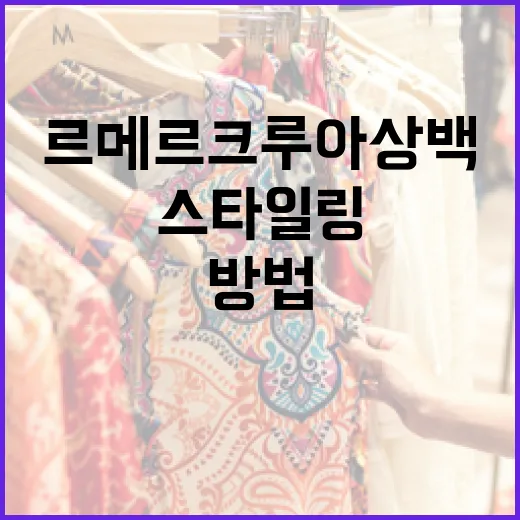 르메르 크루아상백을 스타일링하는 방법 - 요약