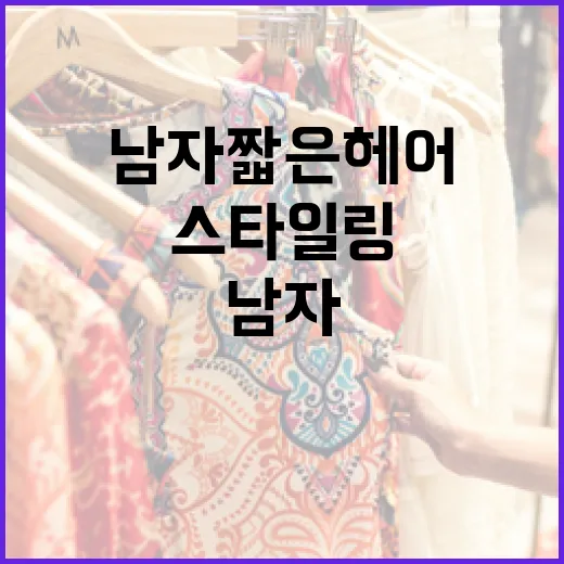 남자 짧은 헤어 스타일링 완벽 가이드 - 요약