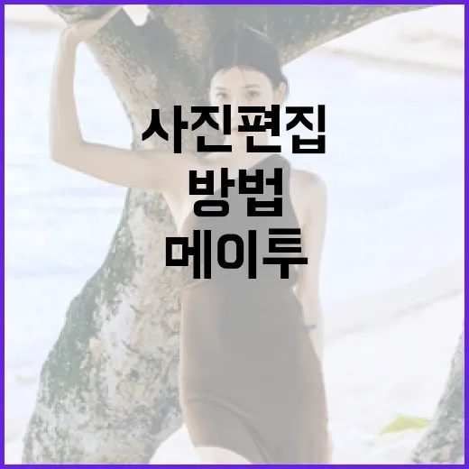 메이투를 활용하여 멋진 사진 편집하는 방법