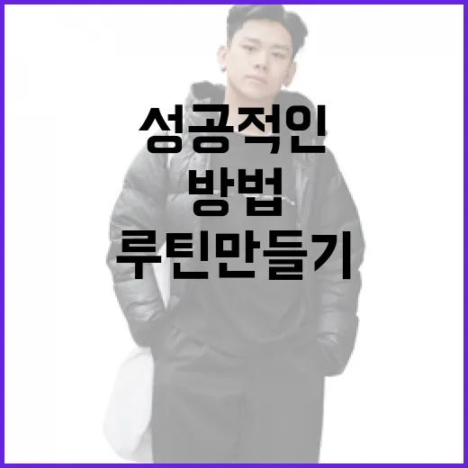 루티너를 시작하는 방법: 성공적인 일상 루틴 만들기 - 요약