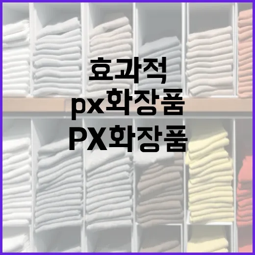 PX 화장품 효과적으로 사용하는 방법 - 요약