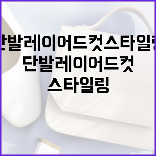 단발 레이어드컷 스타일링하는 방법 - 요약