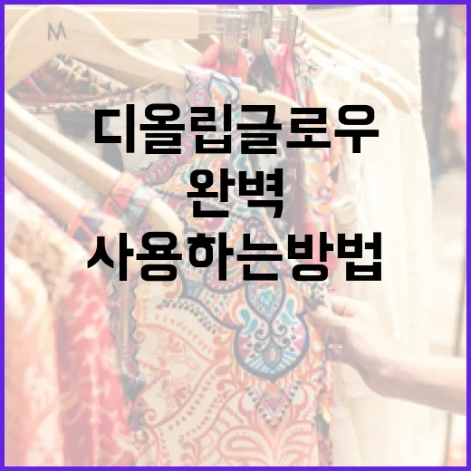 디올 립글로우를 완벽하게 사용하는 방법 - 요약