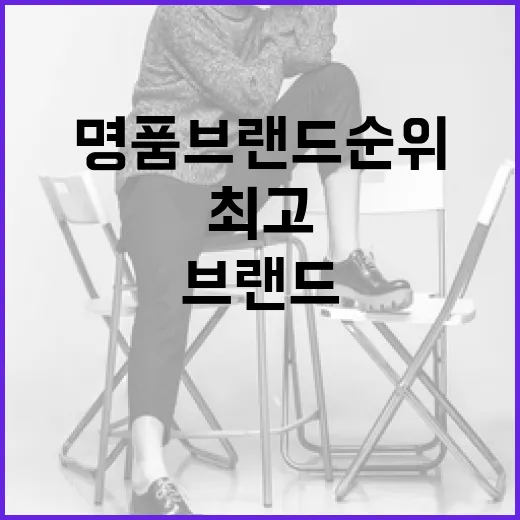 최고의 명품 브랜드 순위를 알아보는 방법 - 요약