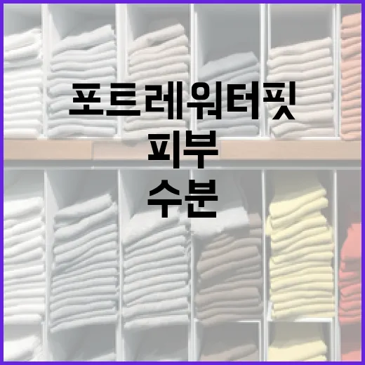 포트레 워터핏 사용 방법: 피부를 위한 완벽한 수분 관리 - 요약