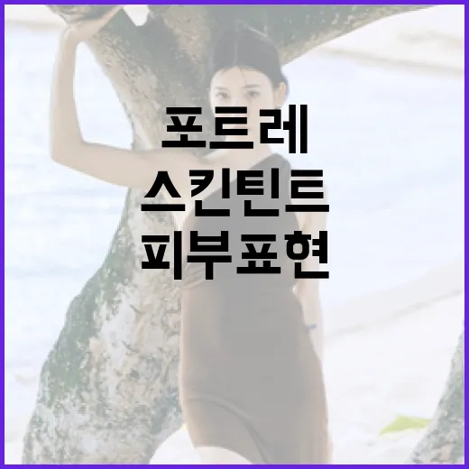 포트레 스킨틴트를 활용하여 자연스러운 피부 표현하는 방법 - 요약