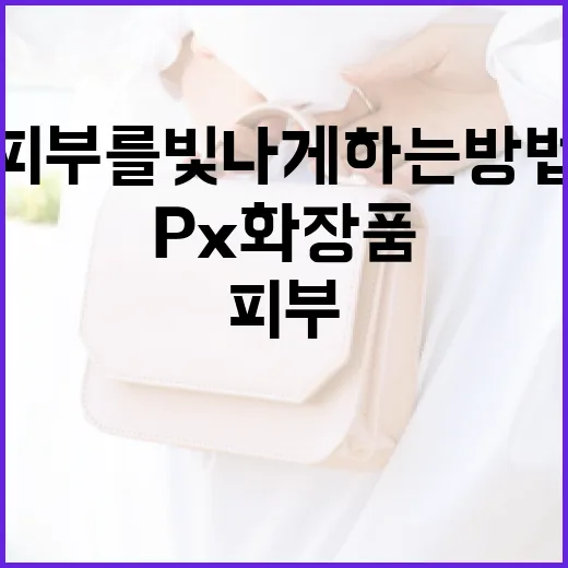 피부를 빛나게 하는 방법: px 화장품 활용하기 - 요약