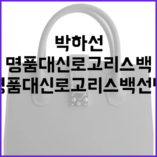 박하선처럼 명품 대신 로고리스백 선택하는 방법 - 요약