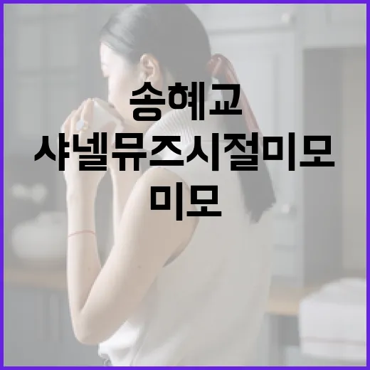 송혜교의 샤넬 뮤즈 시절 미모를 유지하는 방법 - 요약