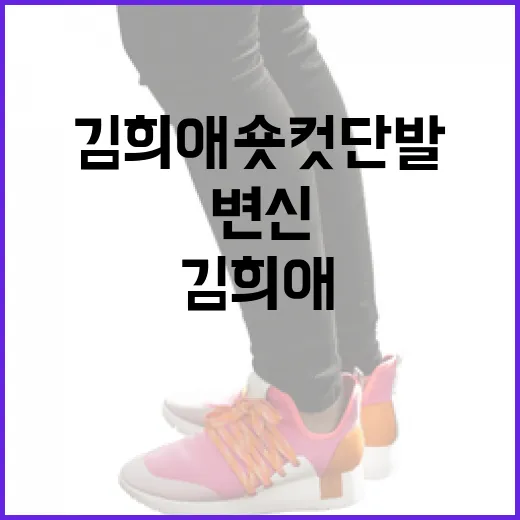 김희애 숏컷 단발로 변신하는 방법 - 요약