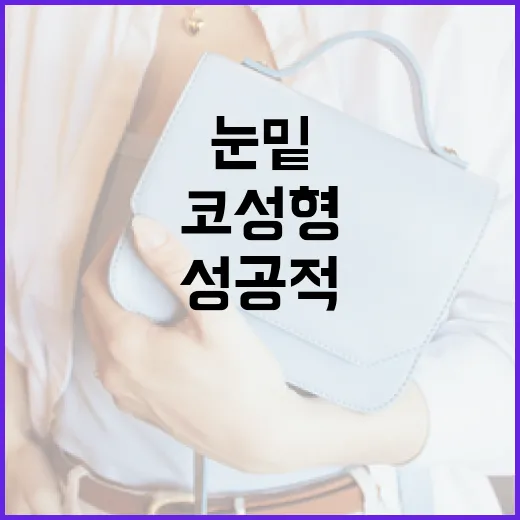 눈밑·코 성형을 성공적으로 하는 방법 - 요약