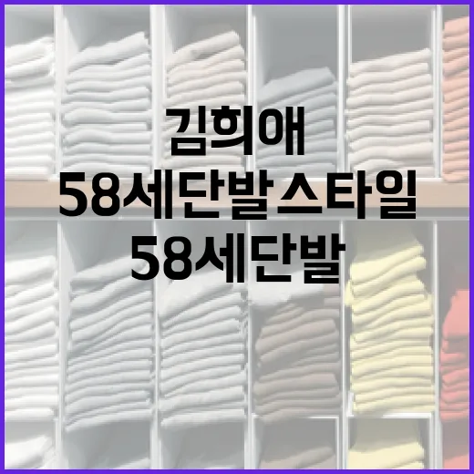 김희애의 58세 단발 스타일을 살펴보는 방법 - 요약