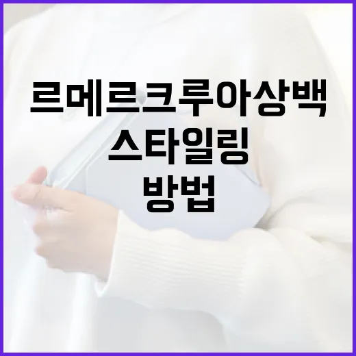 르메르 크루아상백 스타일링하는 방법 - 요약
