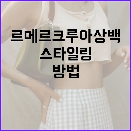 르메르 크루아상백을 스타일링하는 방법 - 요약