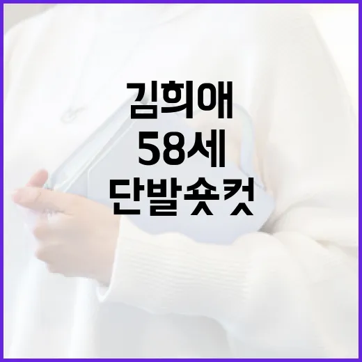 김희애처럼 58세에 단발 숏컷으로 변신하는 방법 - 요약