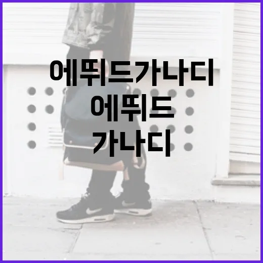 에뛰드 가나디를 효과적으로 사용하는 방법 - 요약