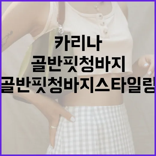 카리나처럼 골반핏 청바지 스타일링하는 방법 - 요약