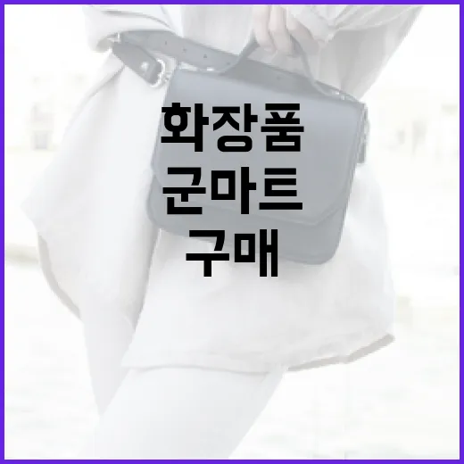 군마트에서 화장품 구매하는 방법 - 요약