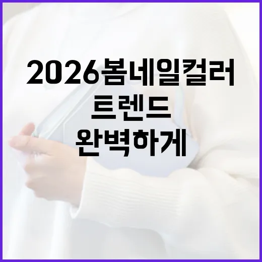 2026 봄 네일 컬러 트렌드를 완벽하게 소화하는 방법 - 요약