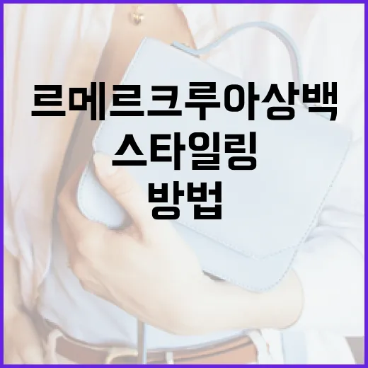 르메르 크루아상백을 스타일링하는 방법 - 요약