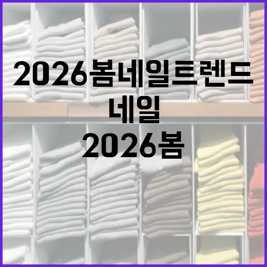 2026 봄 네일 트렌드를 완벽히 소화하는 방법 - 요약