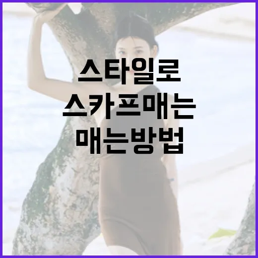 다양한 스타일로 스카프 매는 방법 - 요약