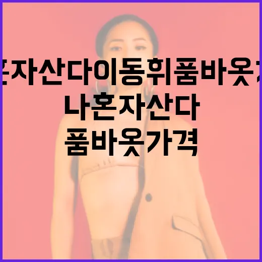 나혼자산다 이동휘 품바옷 가격 알아보는 방법 - 요약
