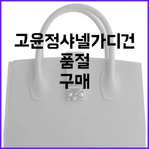 고윤정 샤넬 가디건을 품절 전에 구매하는 방법 - 요약