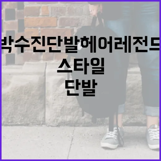 박수진 단발 헤어 레전드 스타일로 변신하는 방법 - 요약